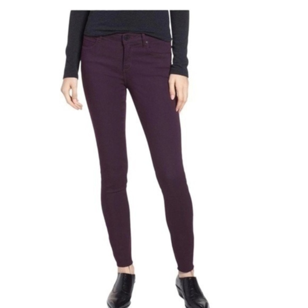 Articles Of Society AOS Sarah Skinny Jeans Davenport Purple Raw Hem size 26